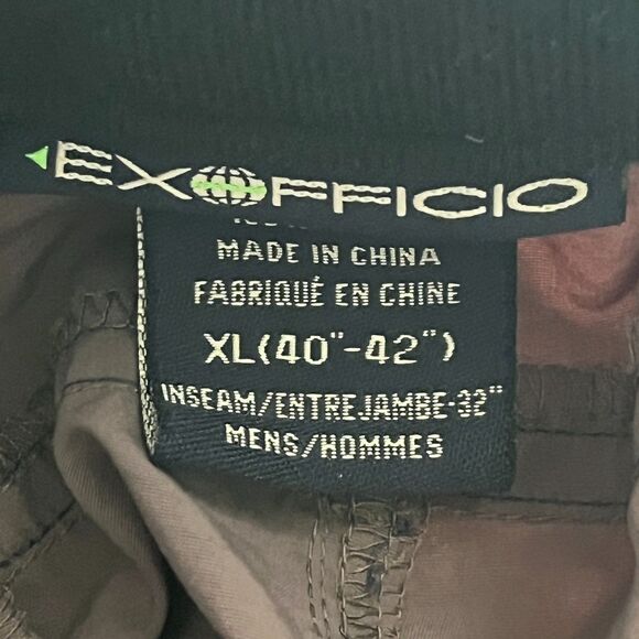 Exofficio Pants Men's XL Convertible Cargo Hiking Belted Outdoors Gray - Picture 10 of 15